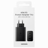 Samsung Trio Charger 220V 5A 65W USB-A / C avecout Cable Black EP-T6530NBE Blister